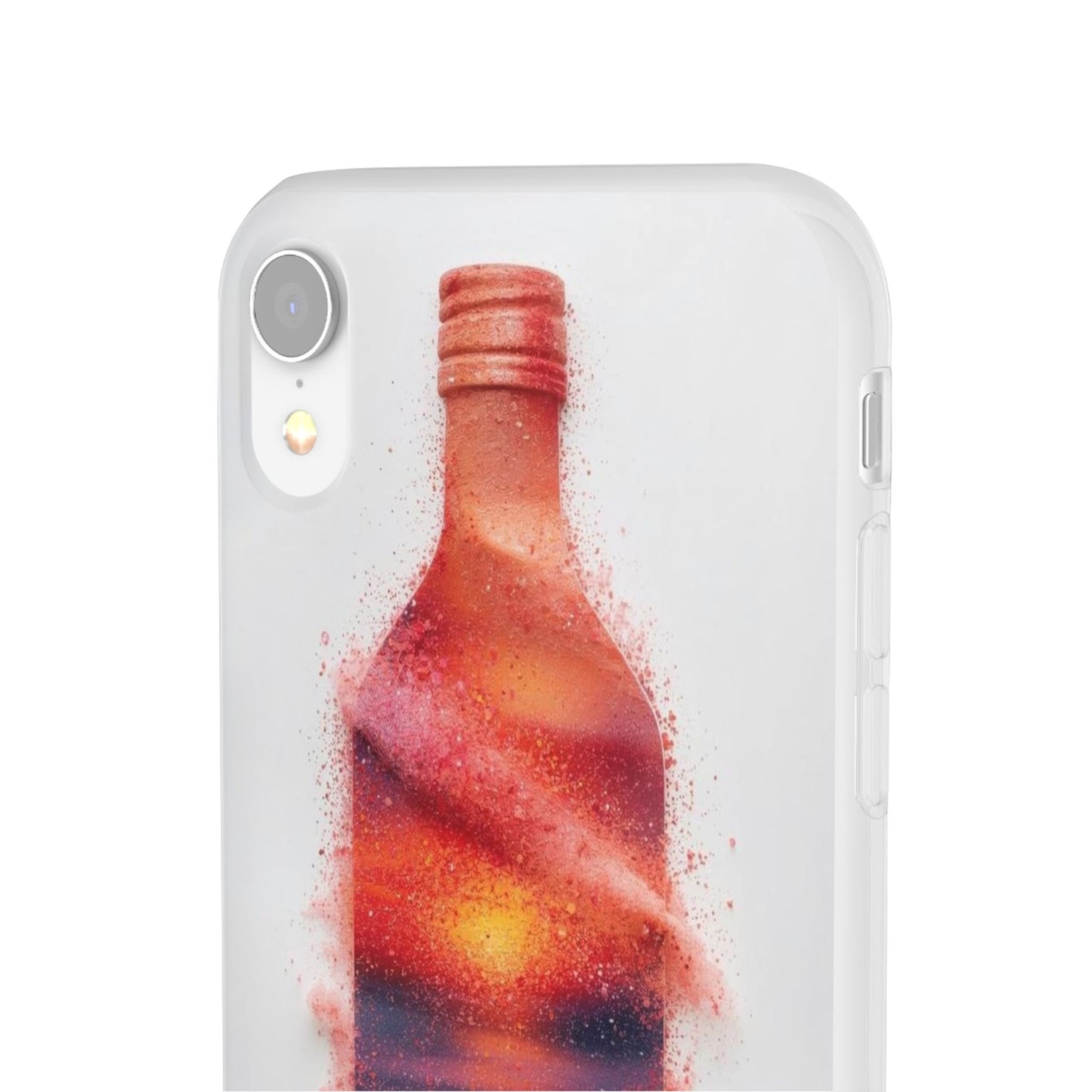 Galaxy Bottle Phone Case — Abstract Cosmic Beverage Design Flexible Case