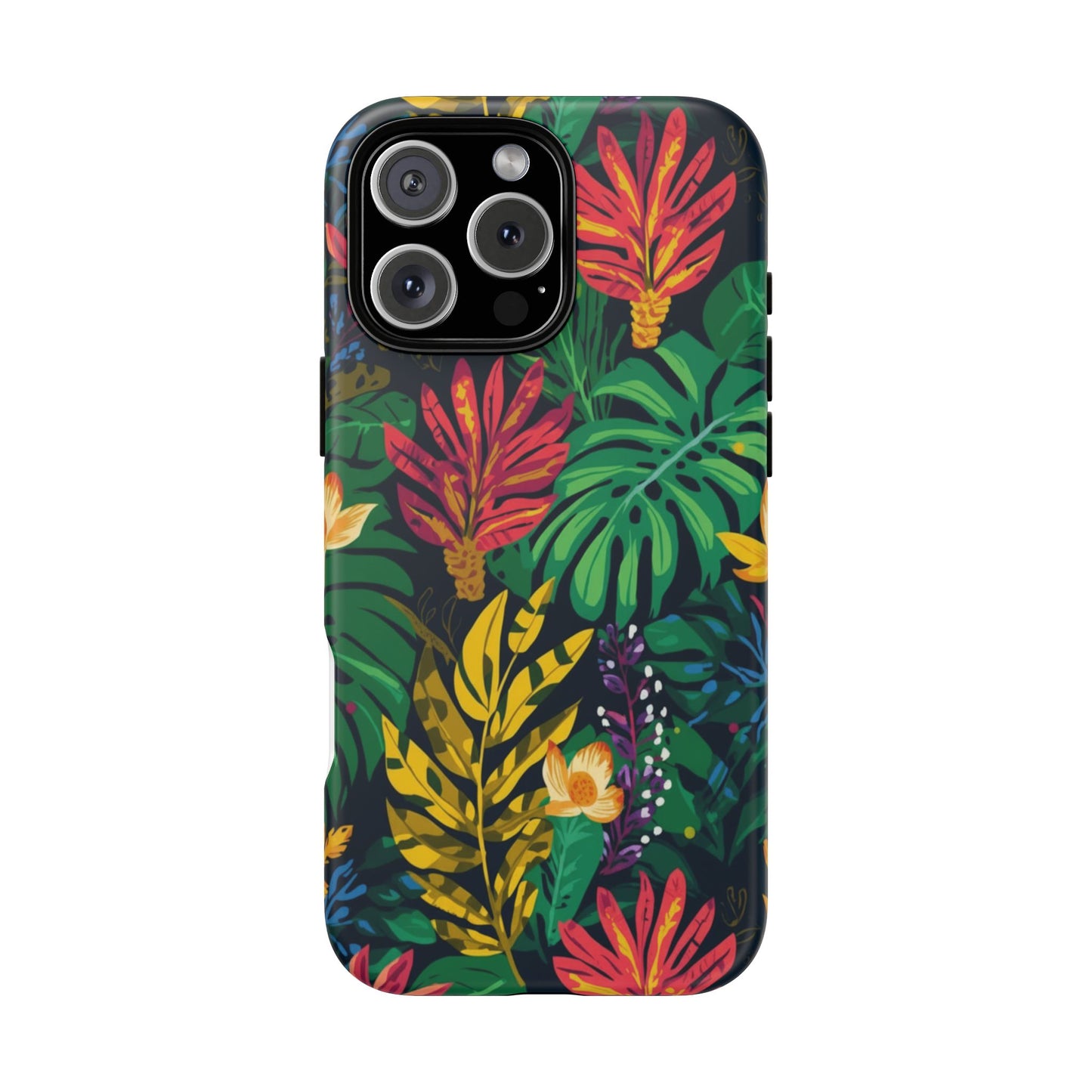 Tropical Floral Phone Case — Vibrant Jungle Leaf Protective Cover