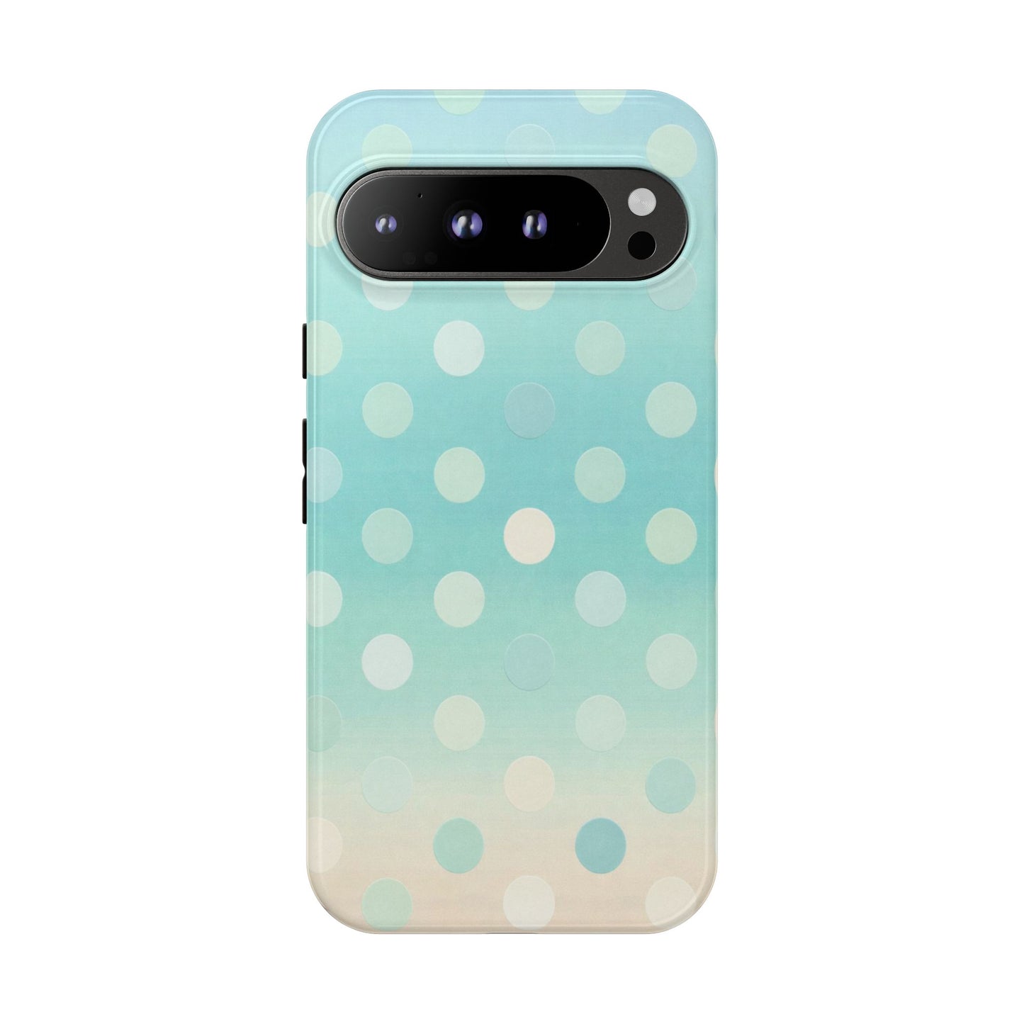 Abstract Palm Tough Phone Case — Minimal Coastal Blue Protective Cover