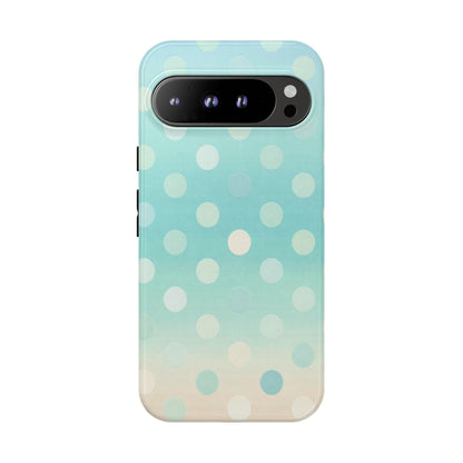 Abstract Palm Tough Phone Case — Minimal Coastal Blue Protective Cover