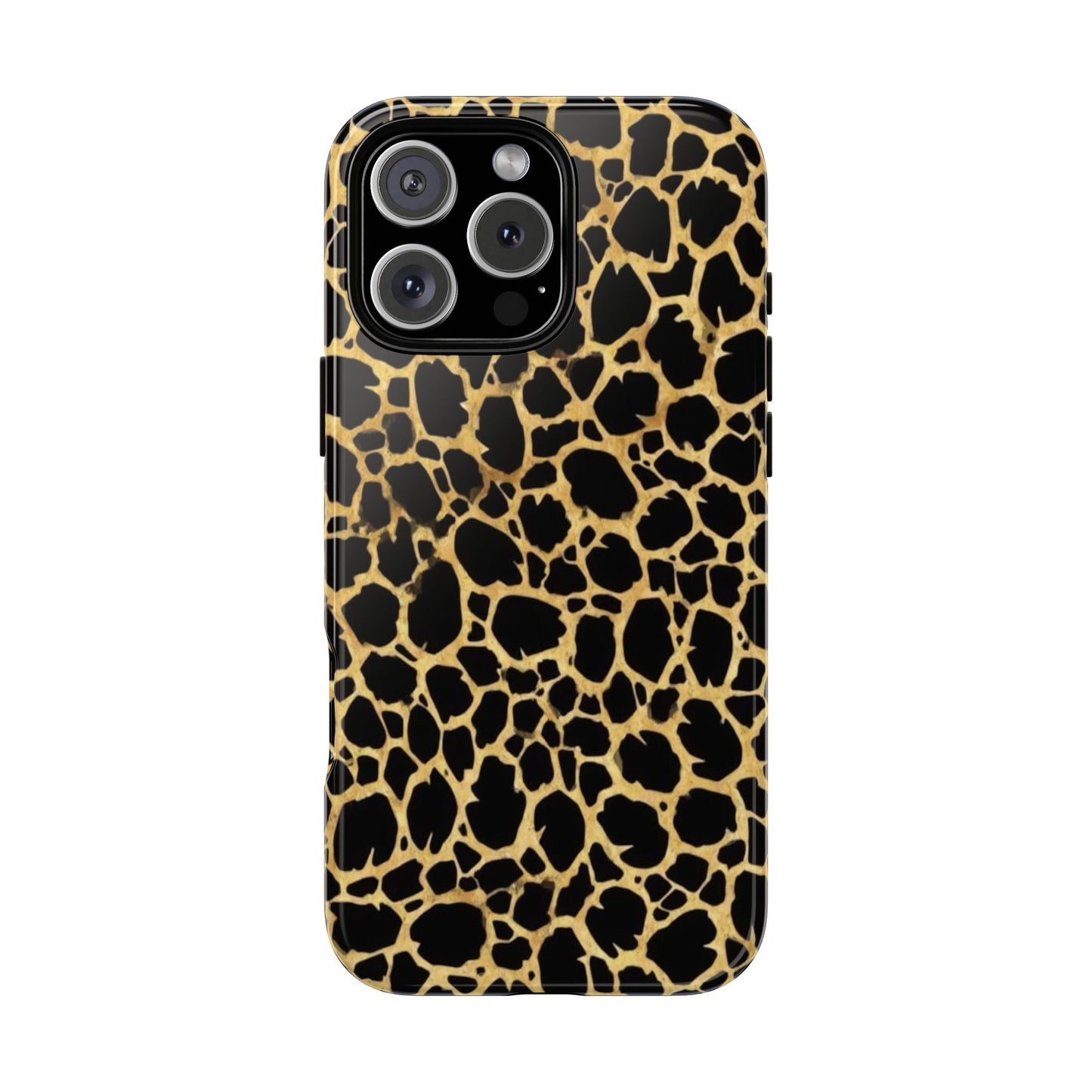 Giraffe Print Tough Phone Case — Durable Leopard-Style Protective Cover