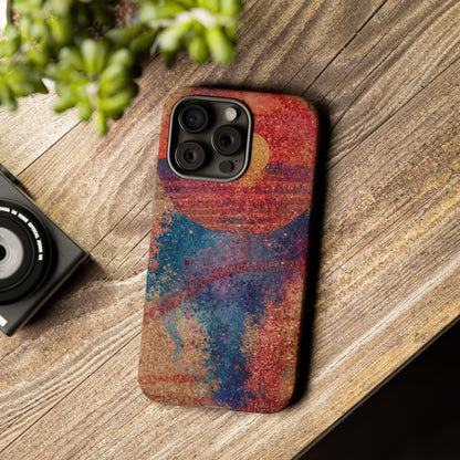 Retro Sunset Tough Phone Case