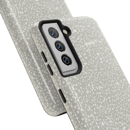 Speckled Gray Tough Phone Case — Protective Shockproof iPhone Cover
