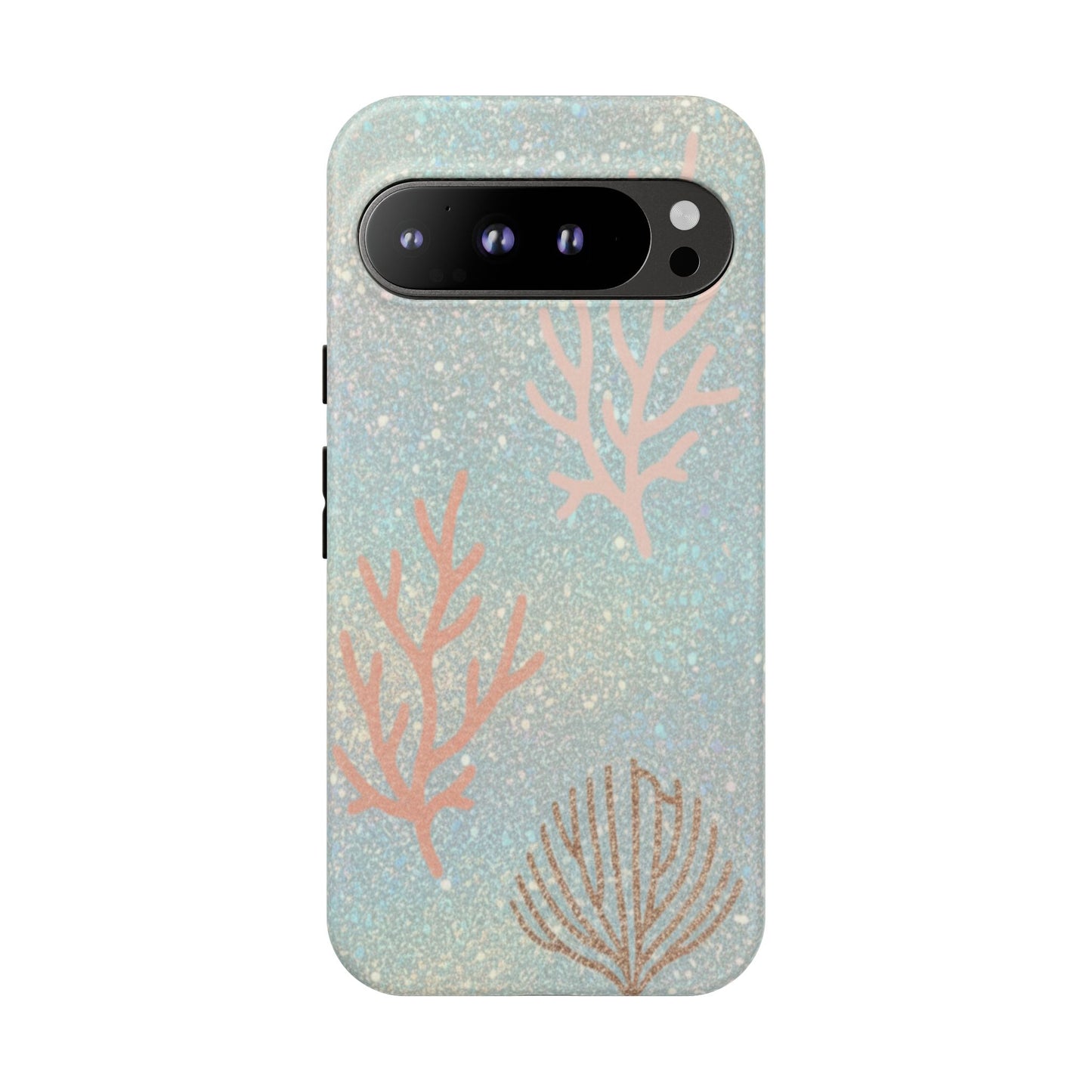Seafoam Sparkle Phone Case – Coral & Seashell Tough Case