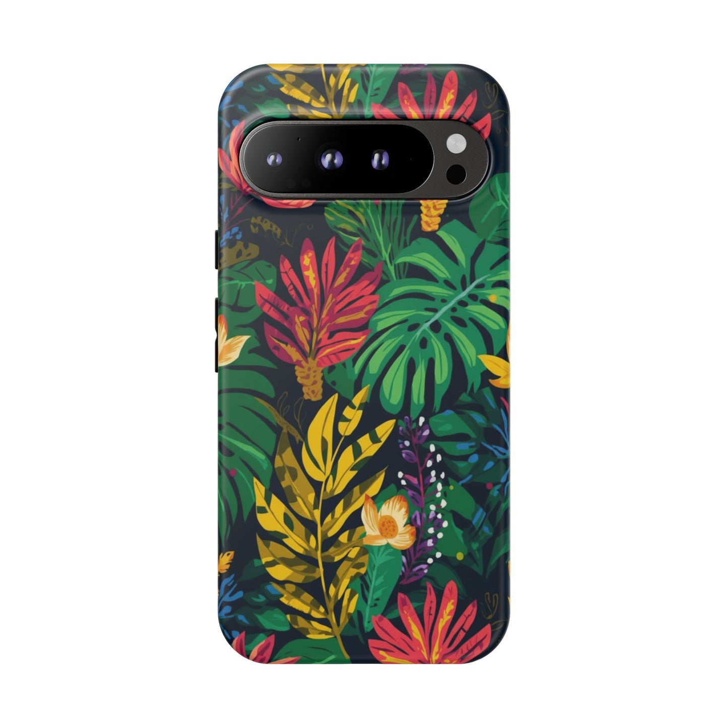 Tropical Floral Phone Case — Vibrant Jungle Leaf Protective Cover
