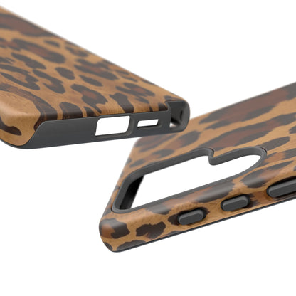 Leopard Print Tough Phone Case — Durable Animal Print Protective Cover