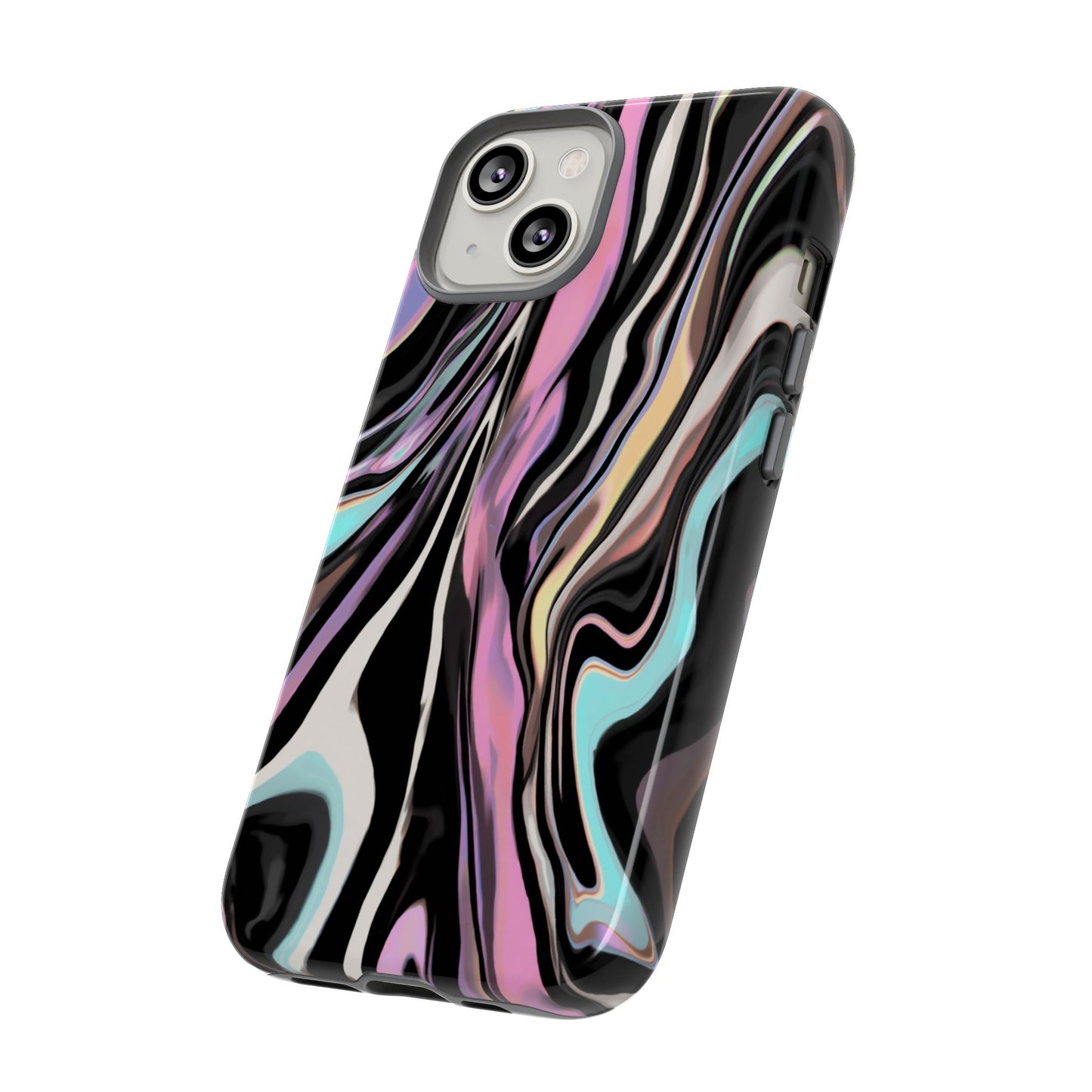 Abstract Marble Tough Phone Case — Pastel Swirl Protective Cover