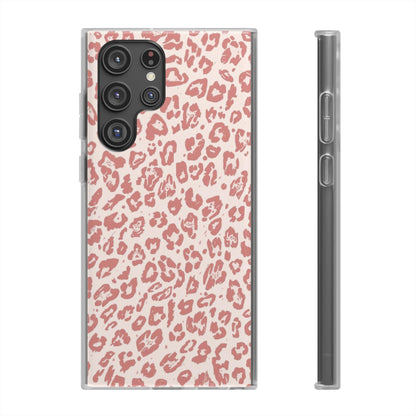 Pink Leopard Print Phone Case – Slim Flexible Protective Cover