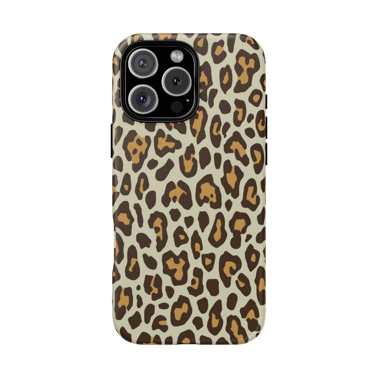 Leopard Print Tough Phone Case — Durable Protective Animal Print Case
