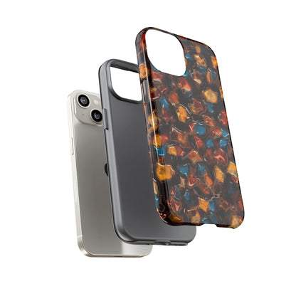 Phone Case - Amber Tortoiseshell Mosaic Protective Cover