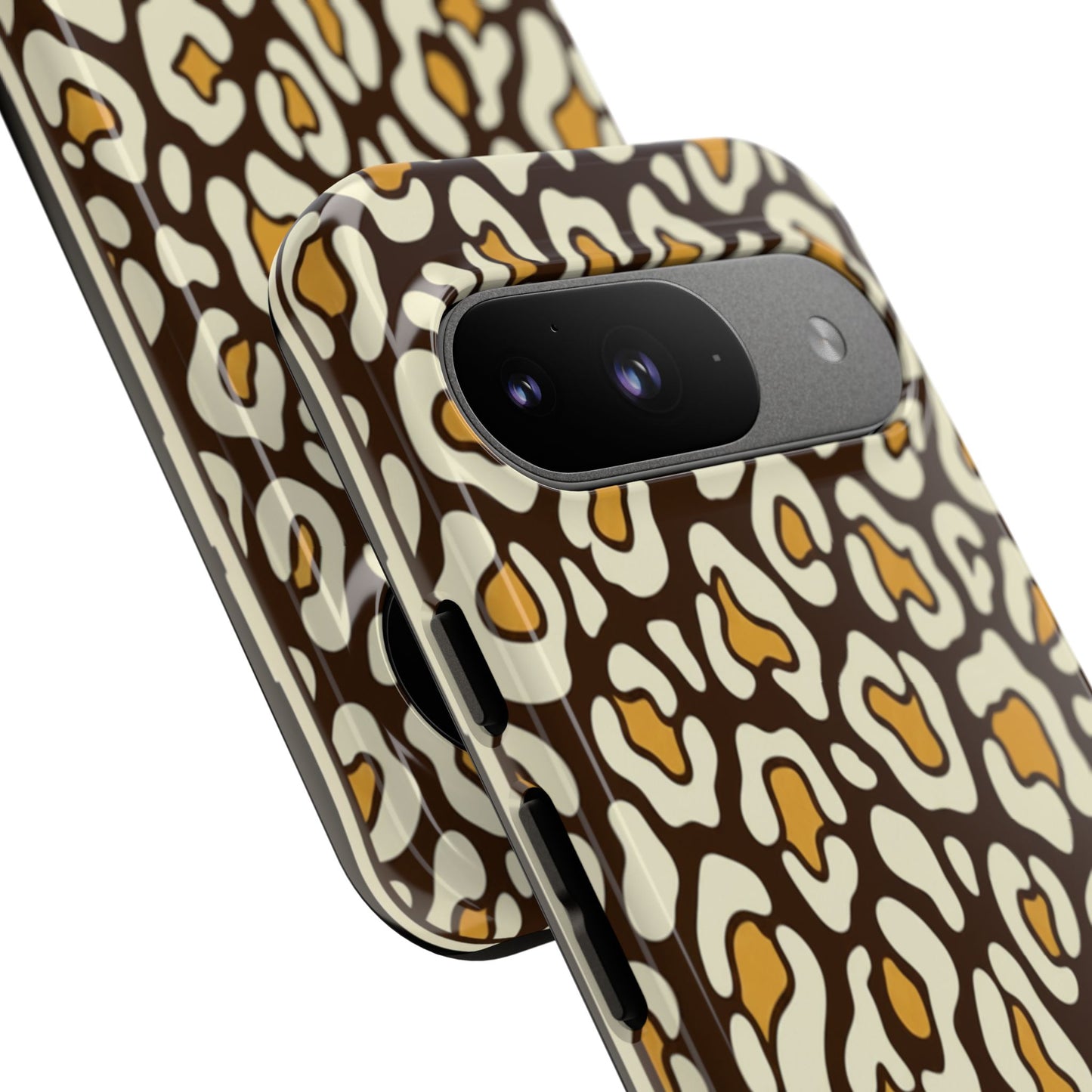 Leopard Print Tough Phone Case — Durable Protective iPhone Cover