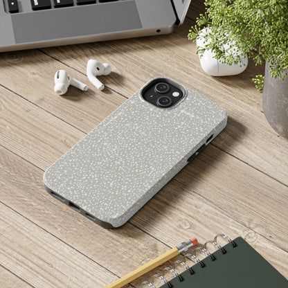 Speckled Gray Tough Phone Case — Protective Shockproof iPhone Cover