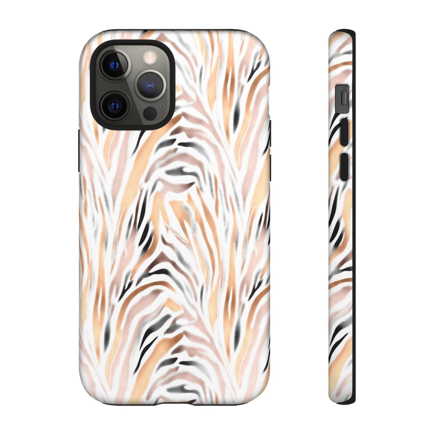 Tough Case — Neutral Watercolor Tiger Stripe Phone Case