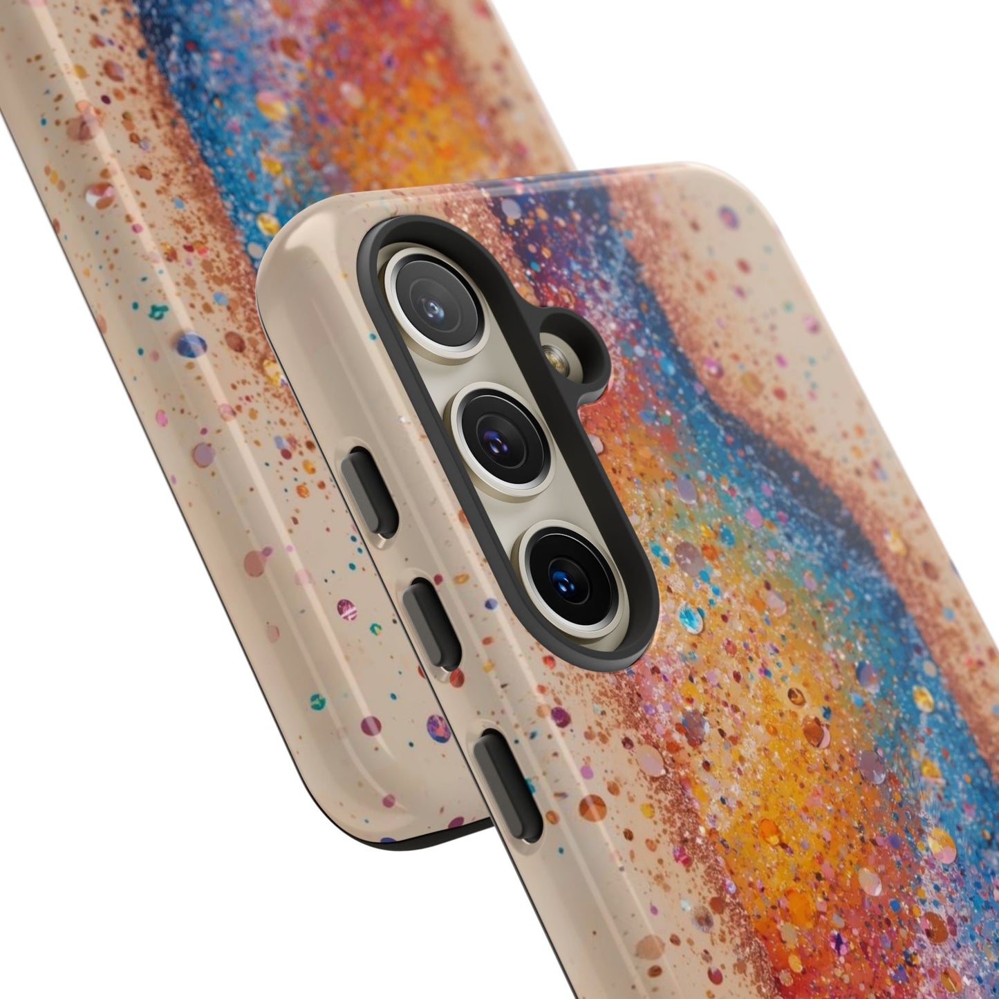 Galaxy Bottle Tough Phone Case — Colorful Nebula Splash iPhone Cover