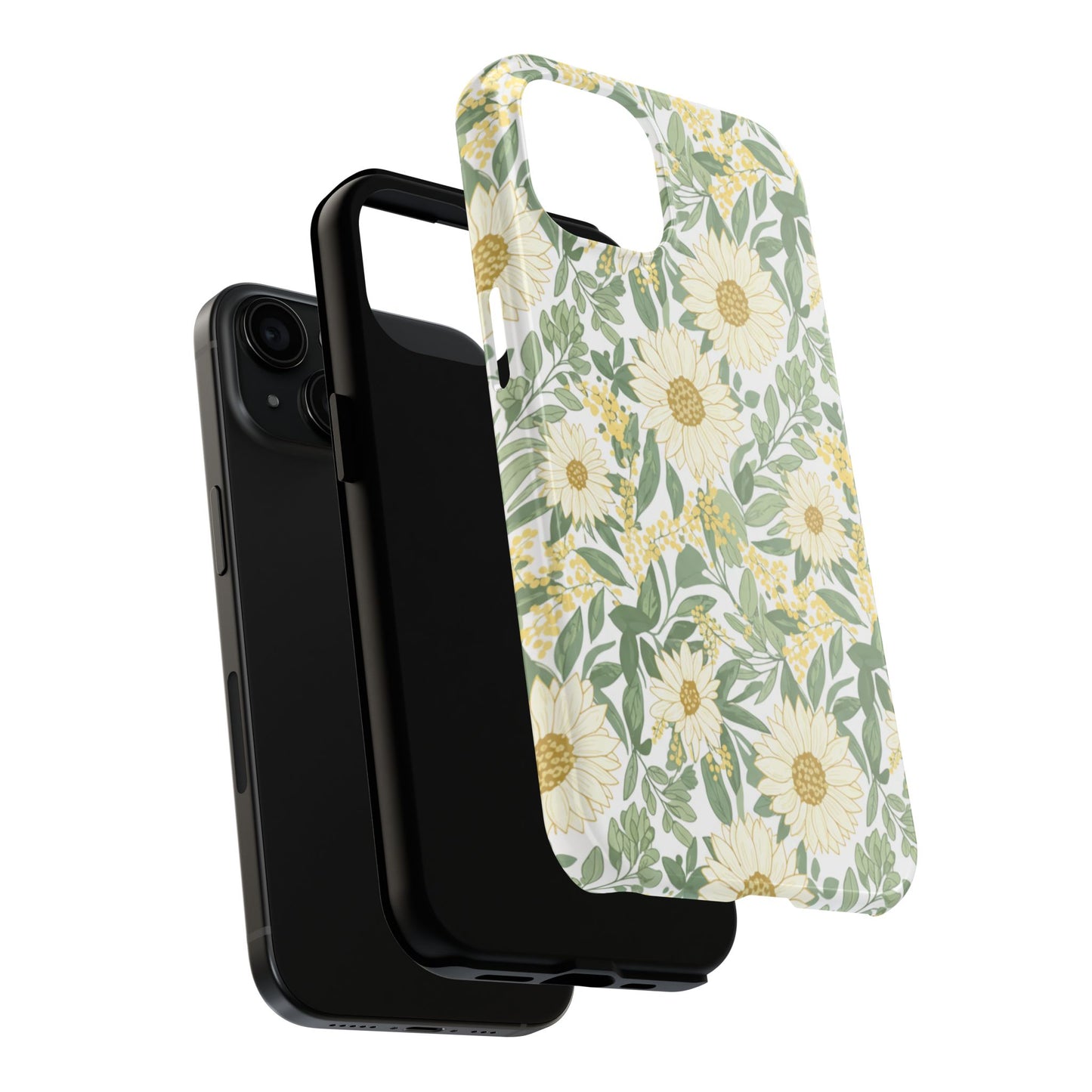 Daisy Meadow Tough Phone Case — Floral Protective Phone Cover