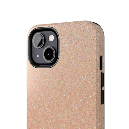 Glitter Rose Gold Tough Phone Case — Sparkling Protective iPhone Cover