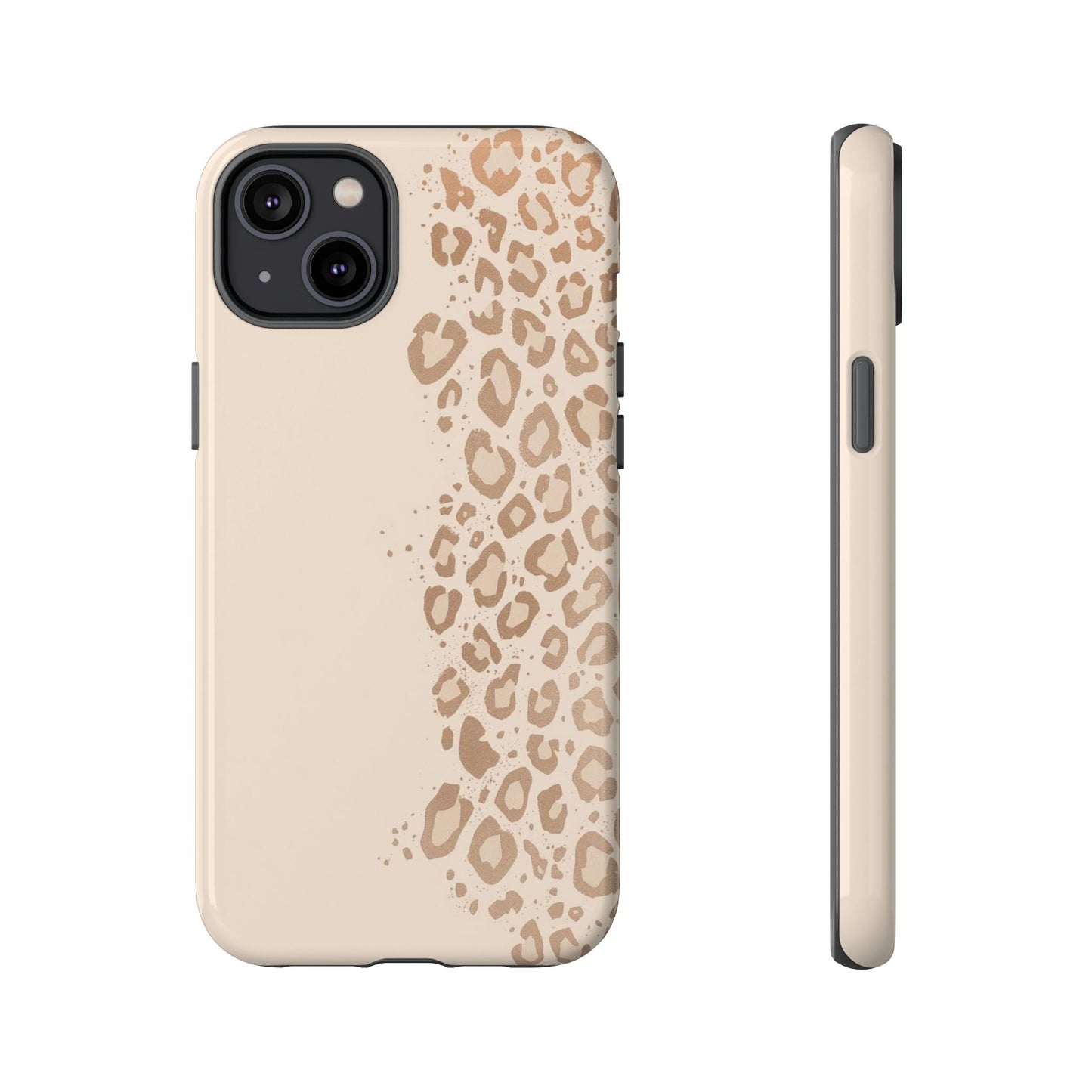 Phone Case – Beige Leopard Print Protective Cover