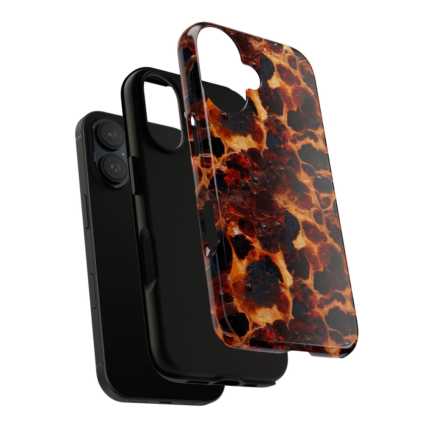 Tortoiseshell Phone Case — Protective iPhone Cover with Classic Amber Pattern