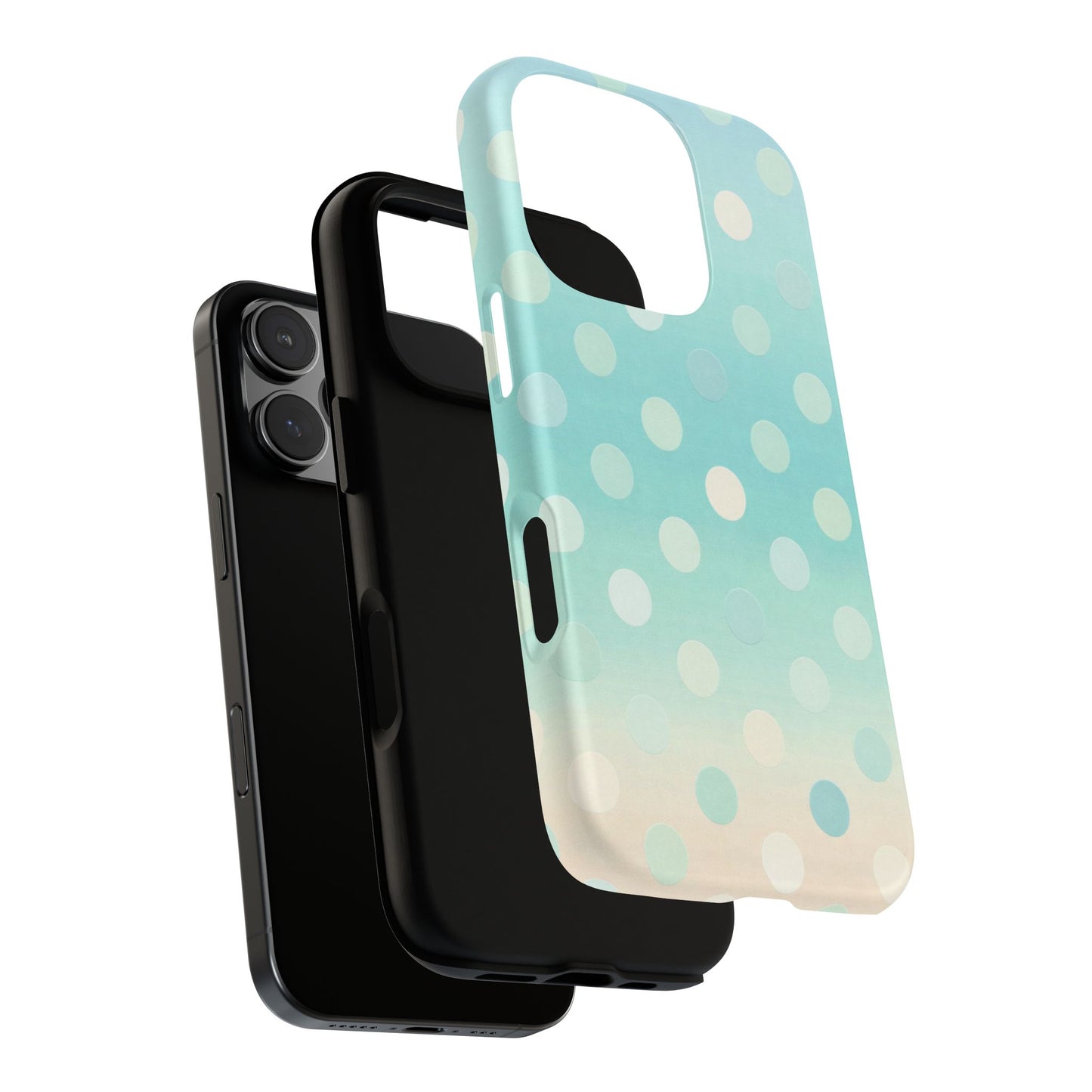 Abstract Palm Tough Phone Case — Minimal Coastal Blue Protective Cover