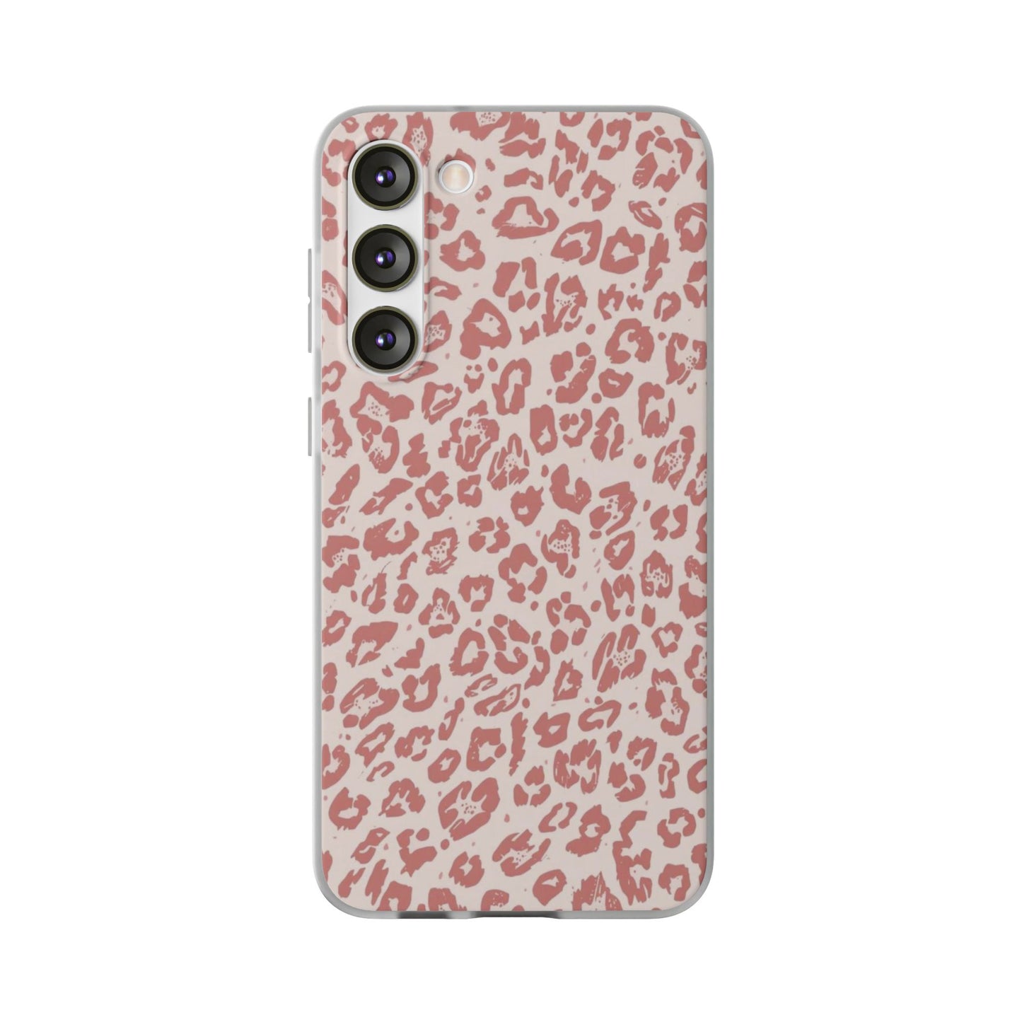 Pink Leopard Print Phone Case – Slim Flexible Protective Cover