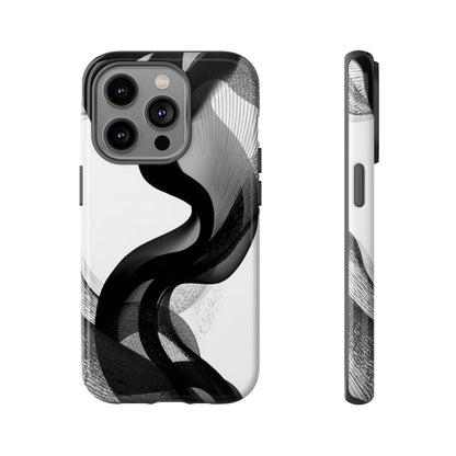 Phone Case — Monochrome Abstract Protective Cover