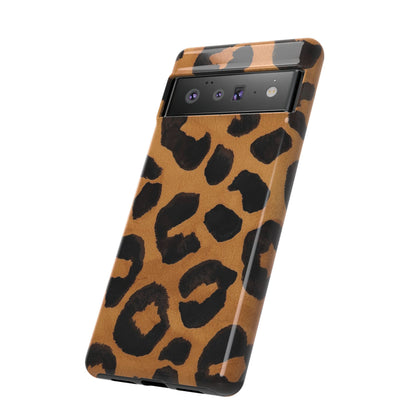 Leopard Print Tough Phone Case — Protective Animal Print iPhone Case