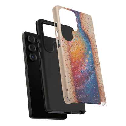 Galaxy Bottle Tough Phone Case — Colorful Nebula Splash iPhone Cover