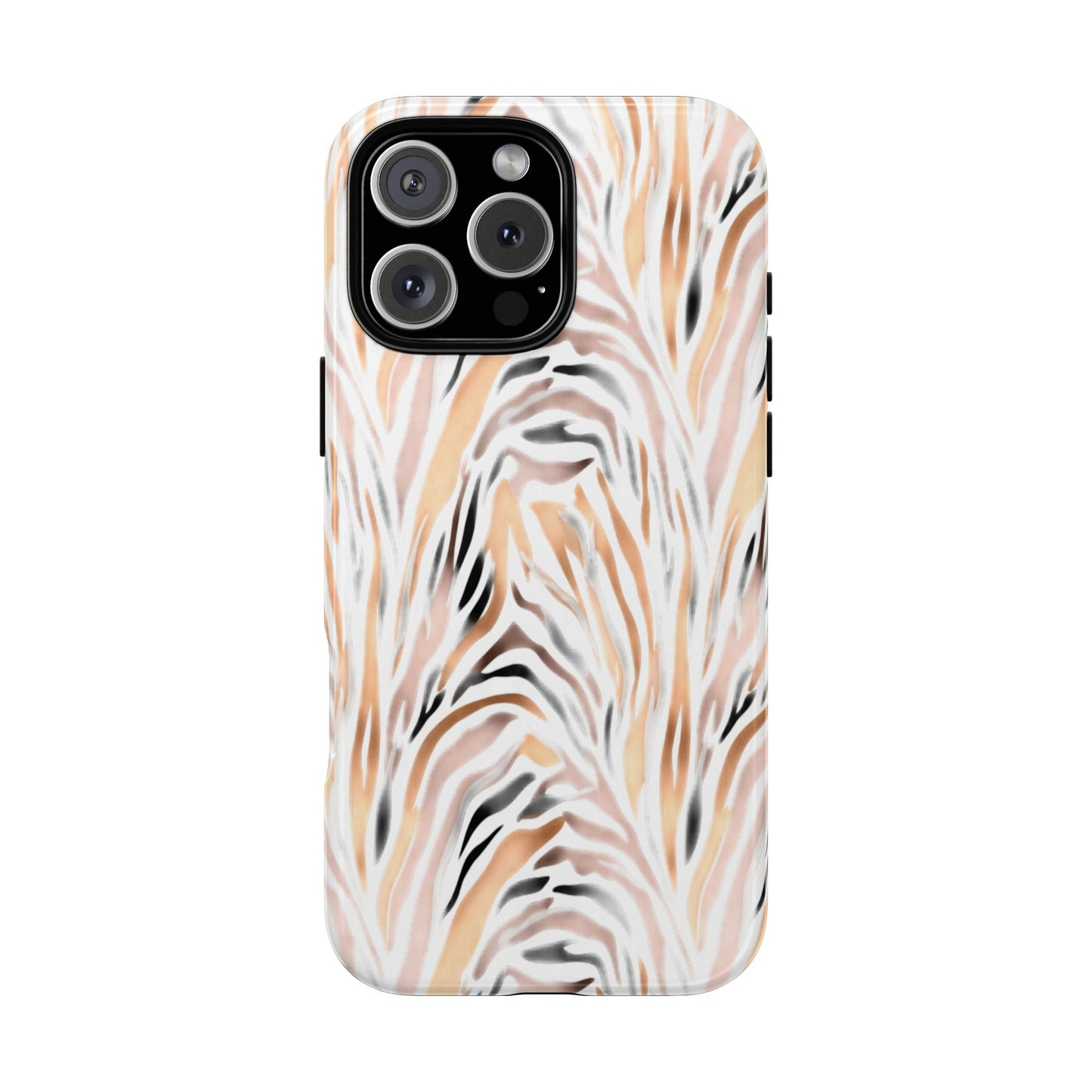 Tough Case — Neutral Watercolor Tiger Stripe Phone Case