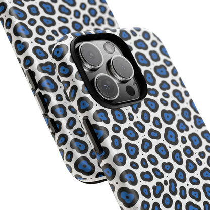 Blue Leopard Print Phone Case – Tough Protective Cover