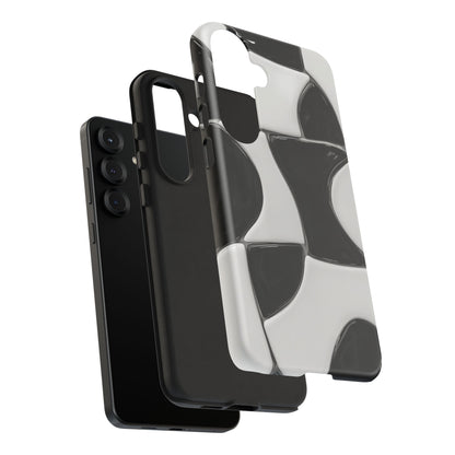 Black & White Abstract Pattern Tough Phone Case