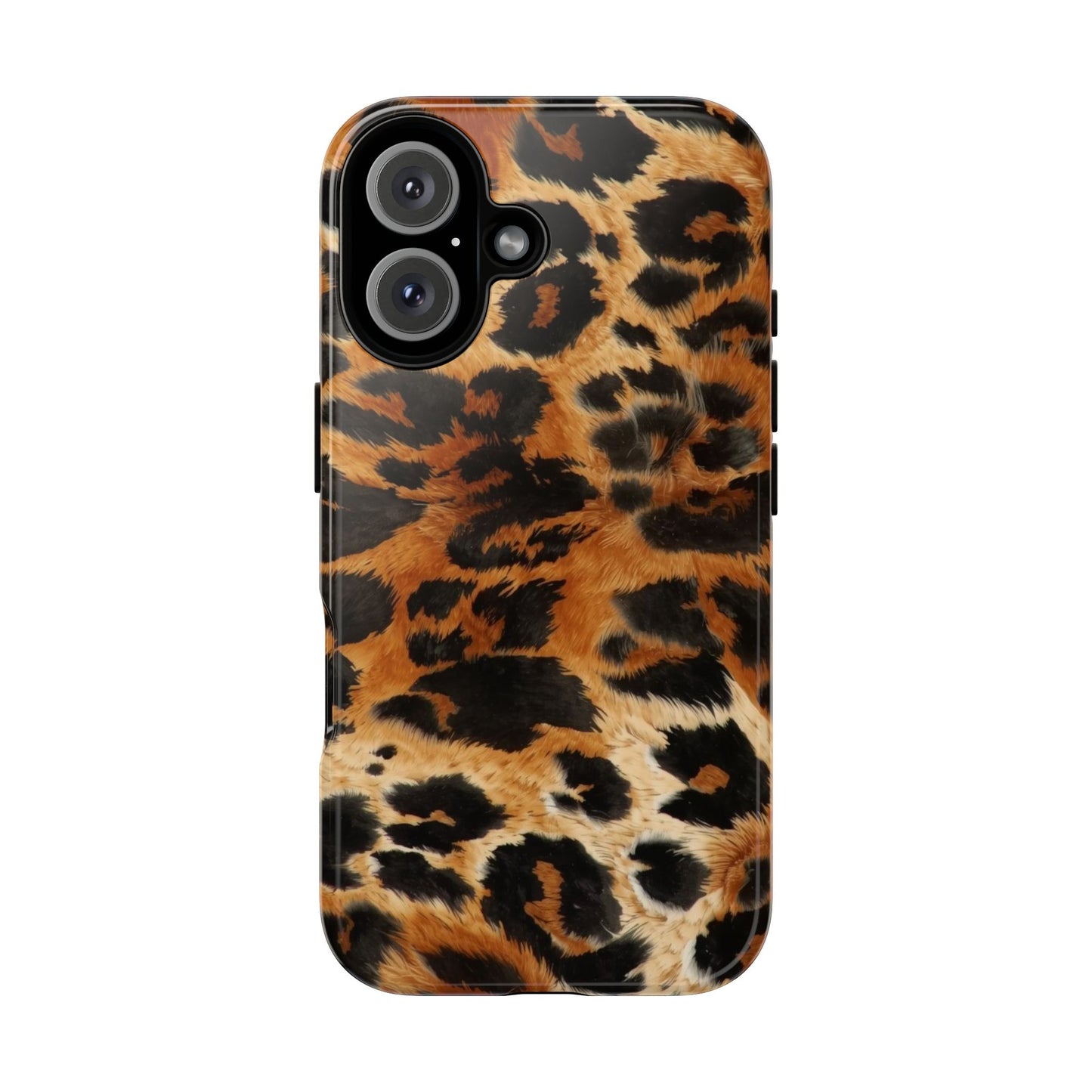 Leopard Print Tough Phone Case – Rugged Protective iPhone Cover