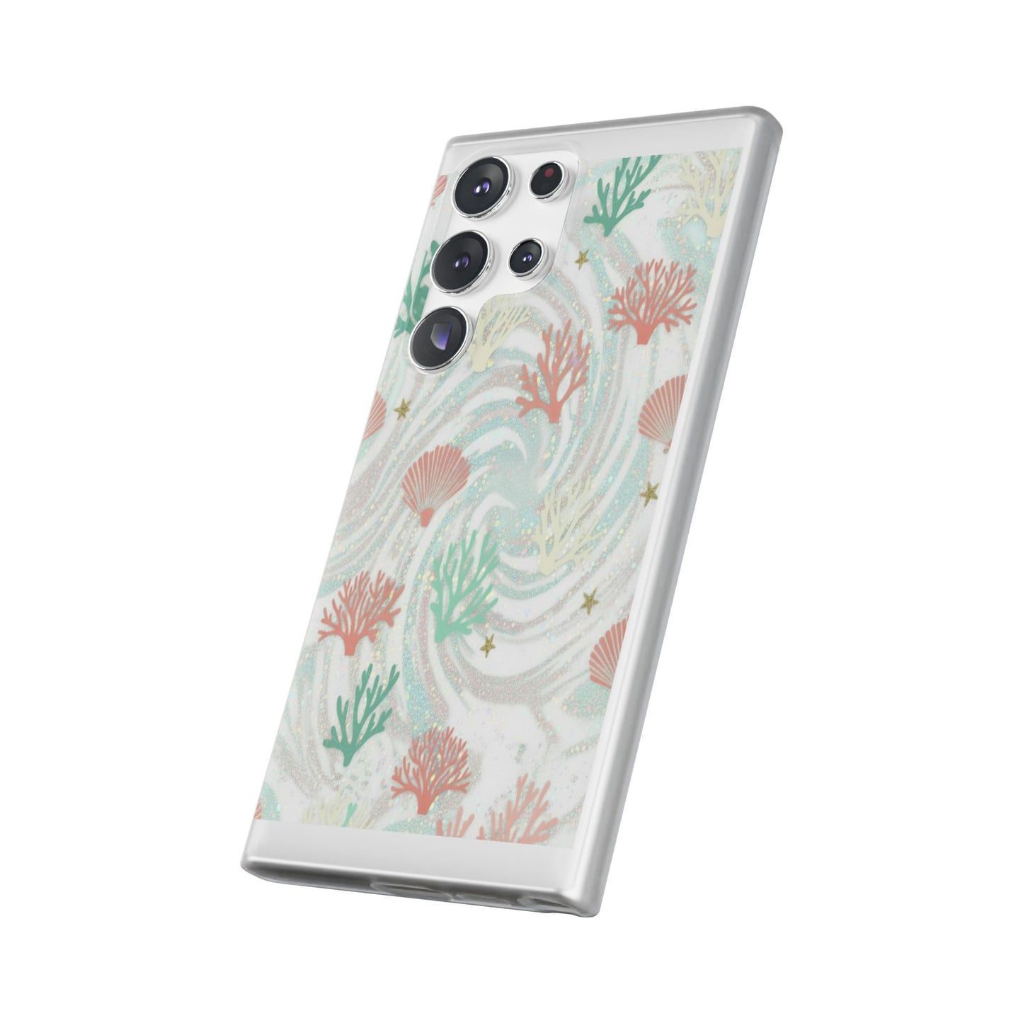 Pastel Seashell Phone Case — Coral Reef Wave iPhone Cover