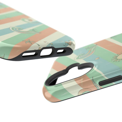 Magnetic Impact-Resistant Phone Case — Retro Surf Stripes
