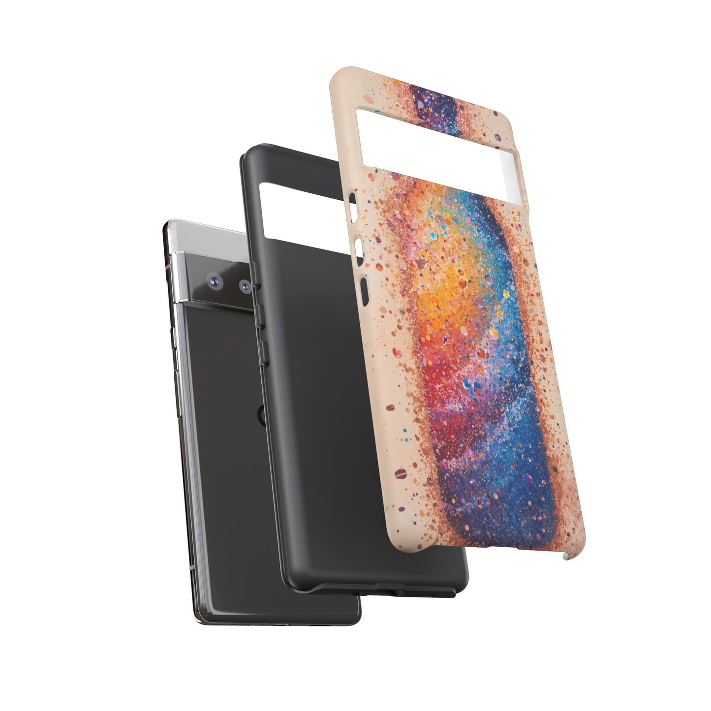 Galaxy Bottle Tough Phone Case — Colorful Nebula Splash iPhone Cover