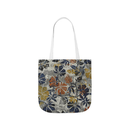 Floral Canvas Tote Bag – Rustic Watercolor Blooms