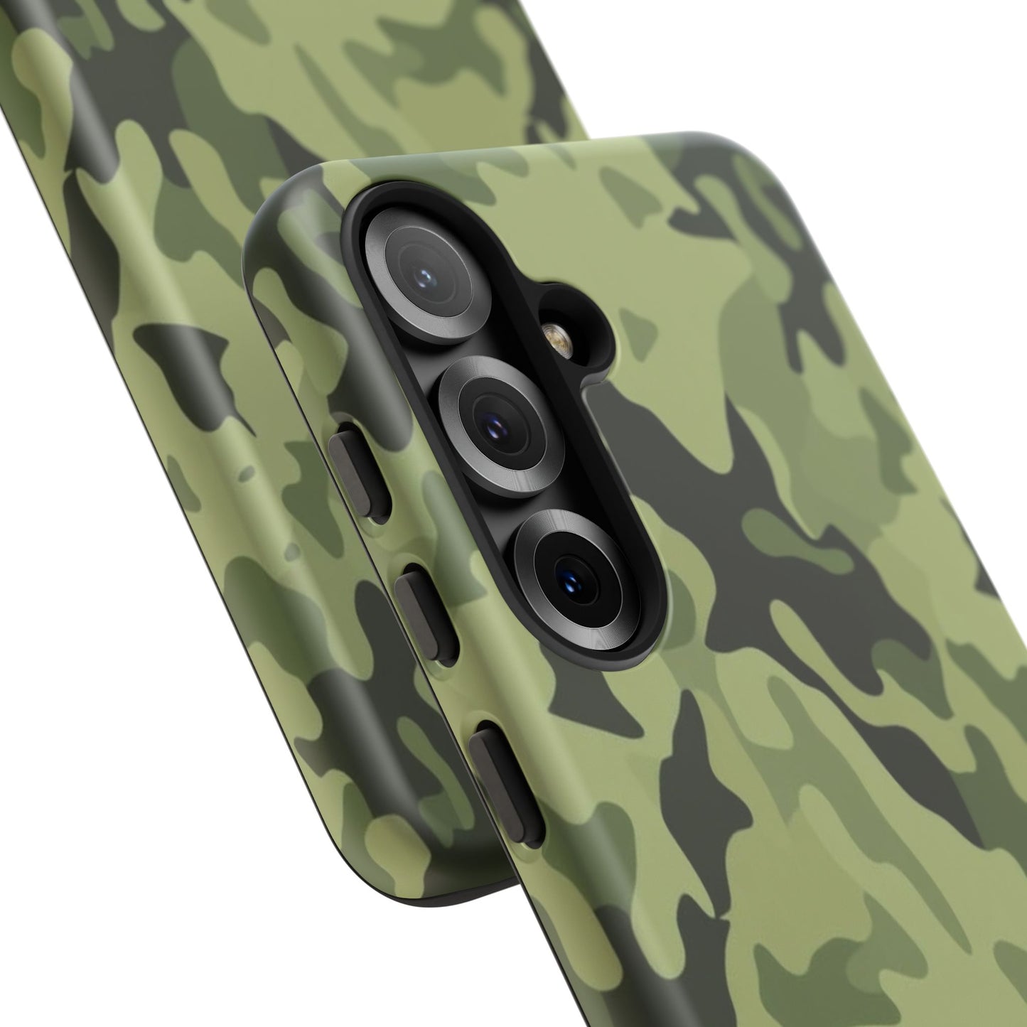 Camo Tough Phone Case — Military Green Protective iPhone Cover