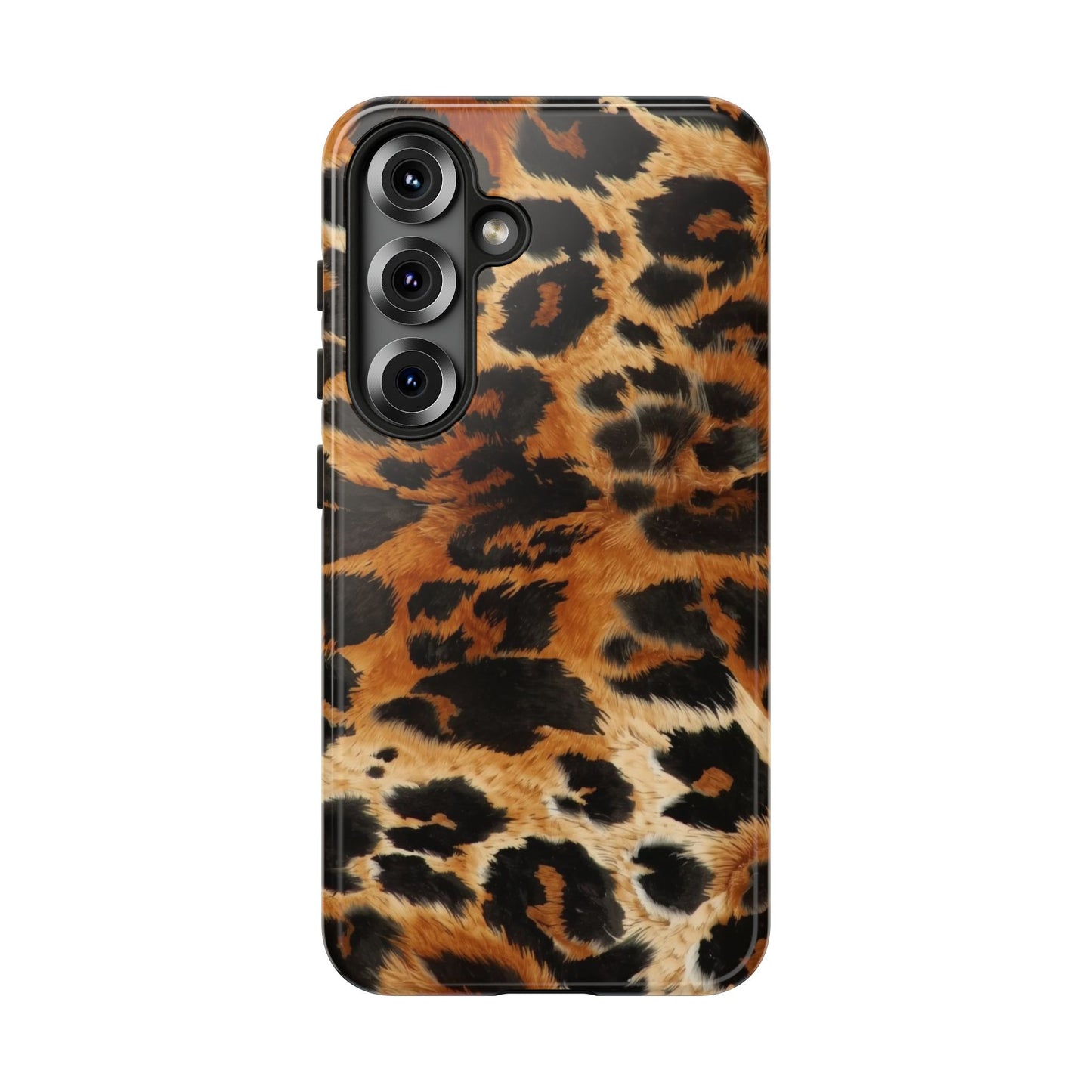 Leopard Print Tough Phone Case – Rugged Protective iPhone Cover