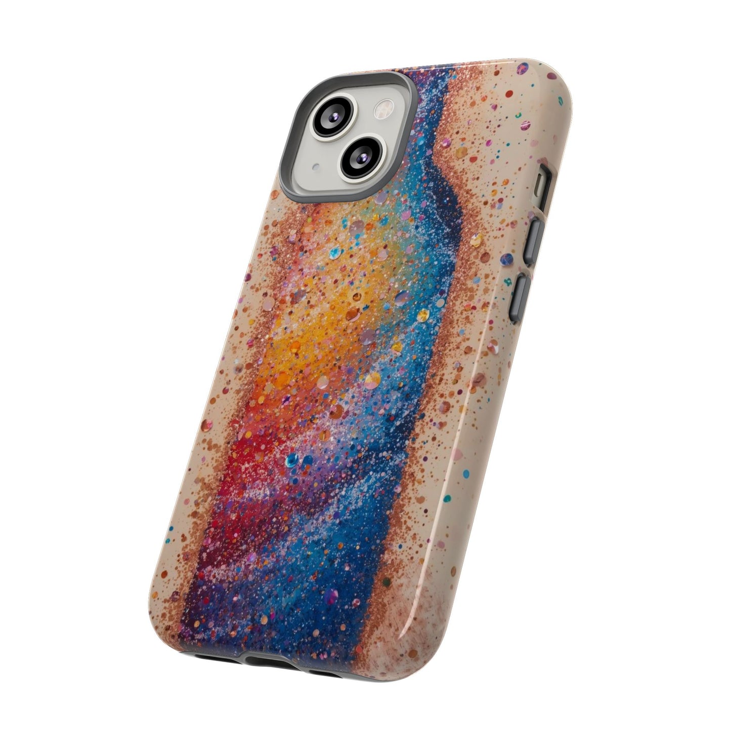 Galaxy Bottle Tough Phone Case — Colorful Nebula Splash iPhone Cover