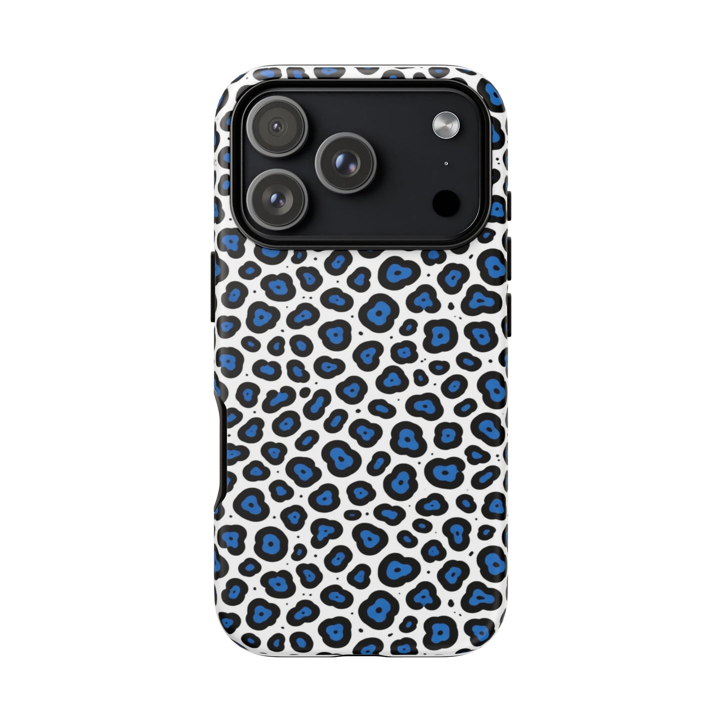 Blue Leopard Print Phone Case – Tough Protective Cover