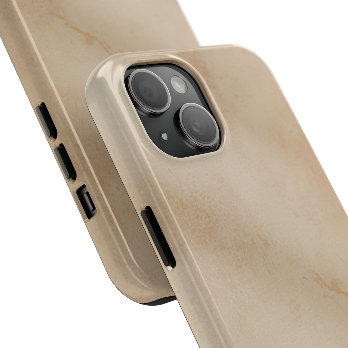 Tough Phone Case — Vintage Beige Marble Protective Phone Cover