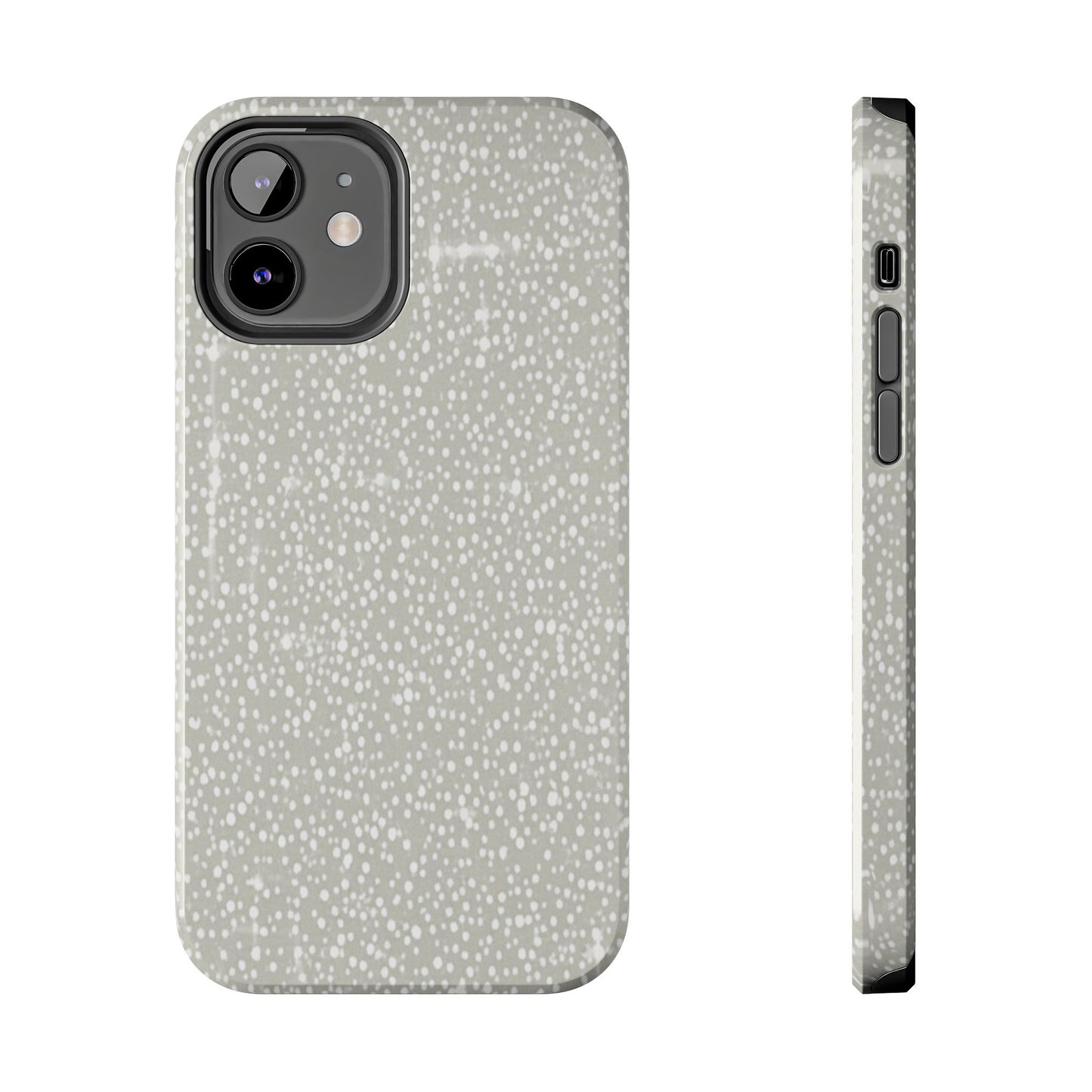 Speckled Gray Tough Phone Case — Protective Shockproof iPhone Cover