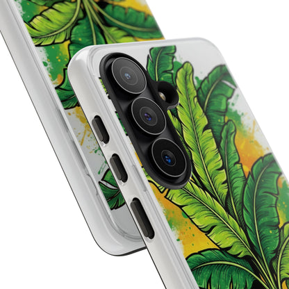 Tropical Banana Leaf Phone Case — Vibrant Green Plant Protector