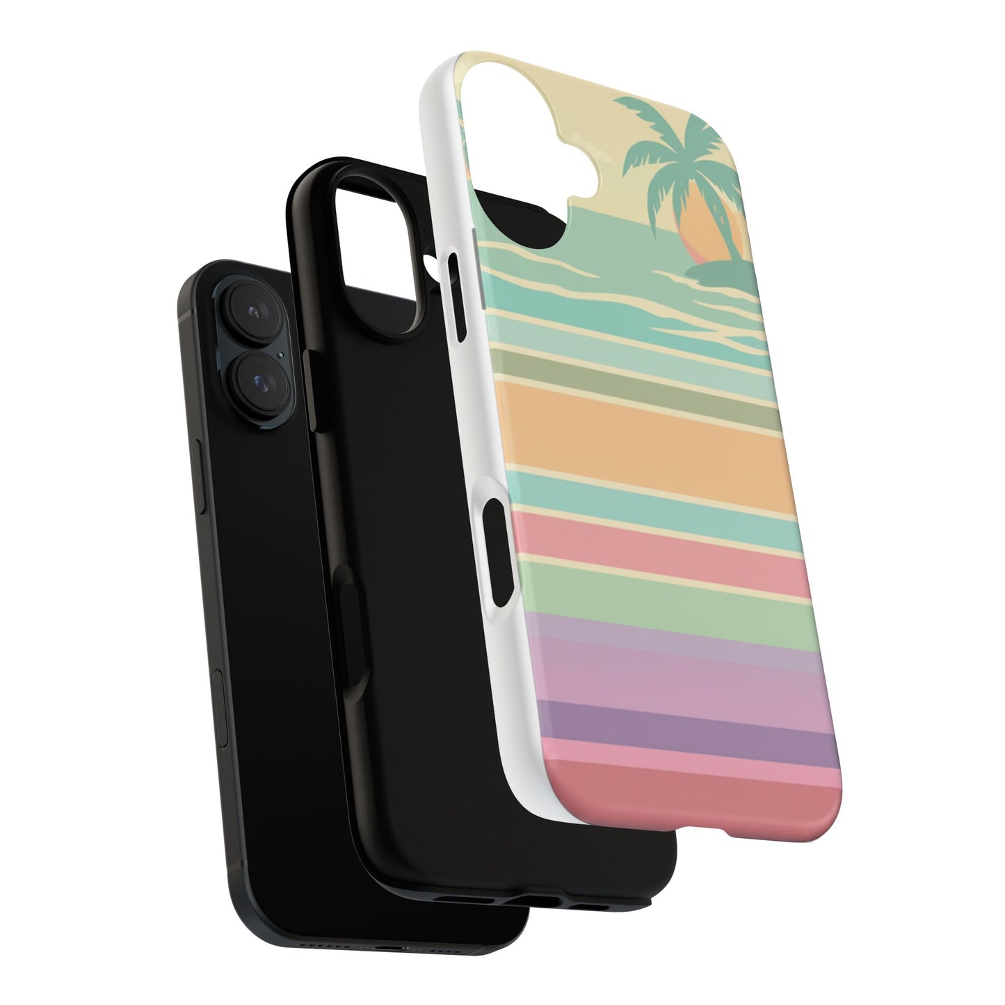 Tough Case — Retro Pastel Sunset Palm Tree Phone Case