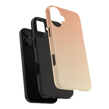 Gradient Tough Phone Case — Peach Ombre Protective Cover