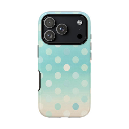 Abstract Palm Tough Phone Case — Minimal Coastal Blue Protective Cover