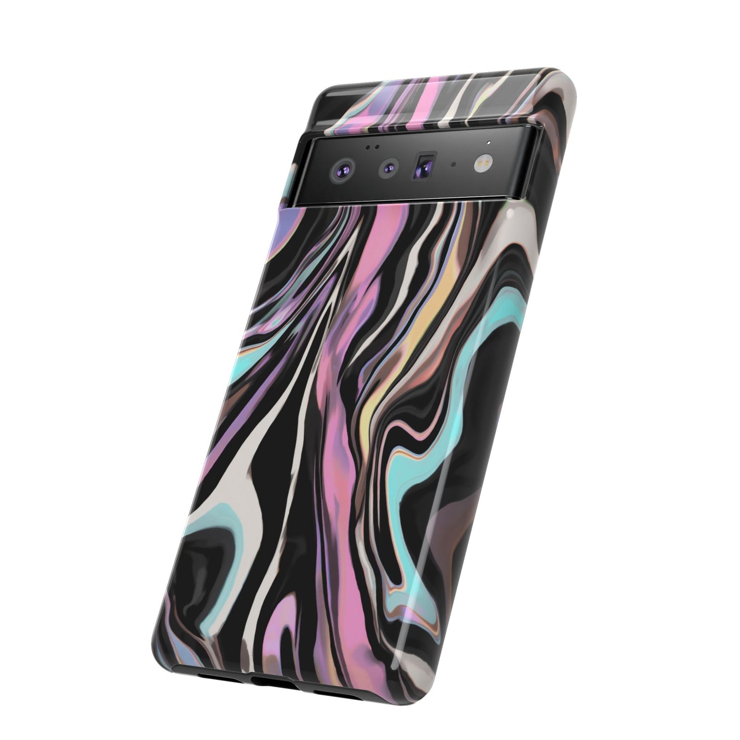 Abstract Marble Tough Phone Case — Pastel Swirl Protective Cover