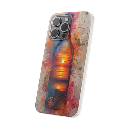 Copy of Floral Holographic Phone Case — Iridescent Leaves & Flowers Flexi Case