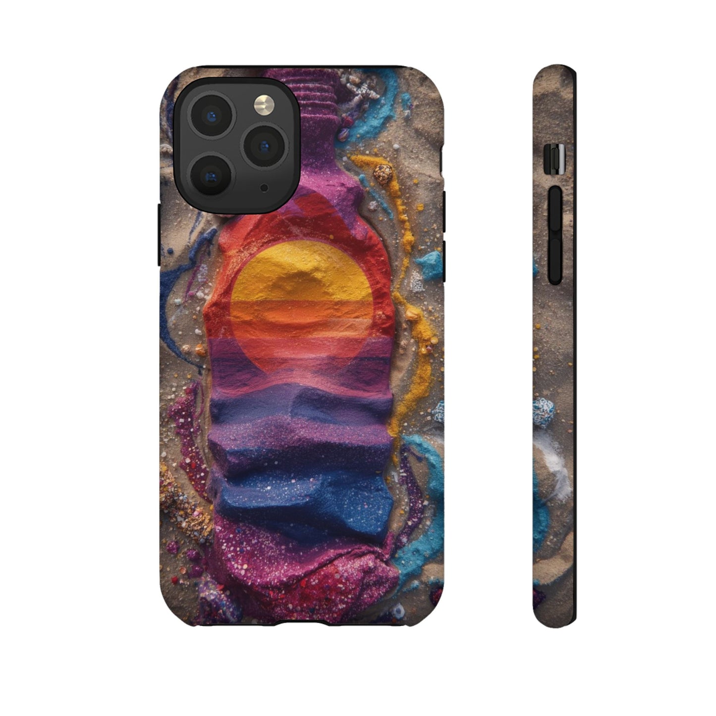 Phone Case — Colorful Sand Art Sunset Tough Protective Case