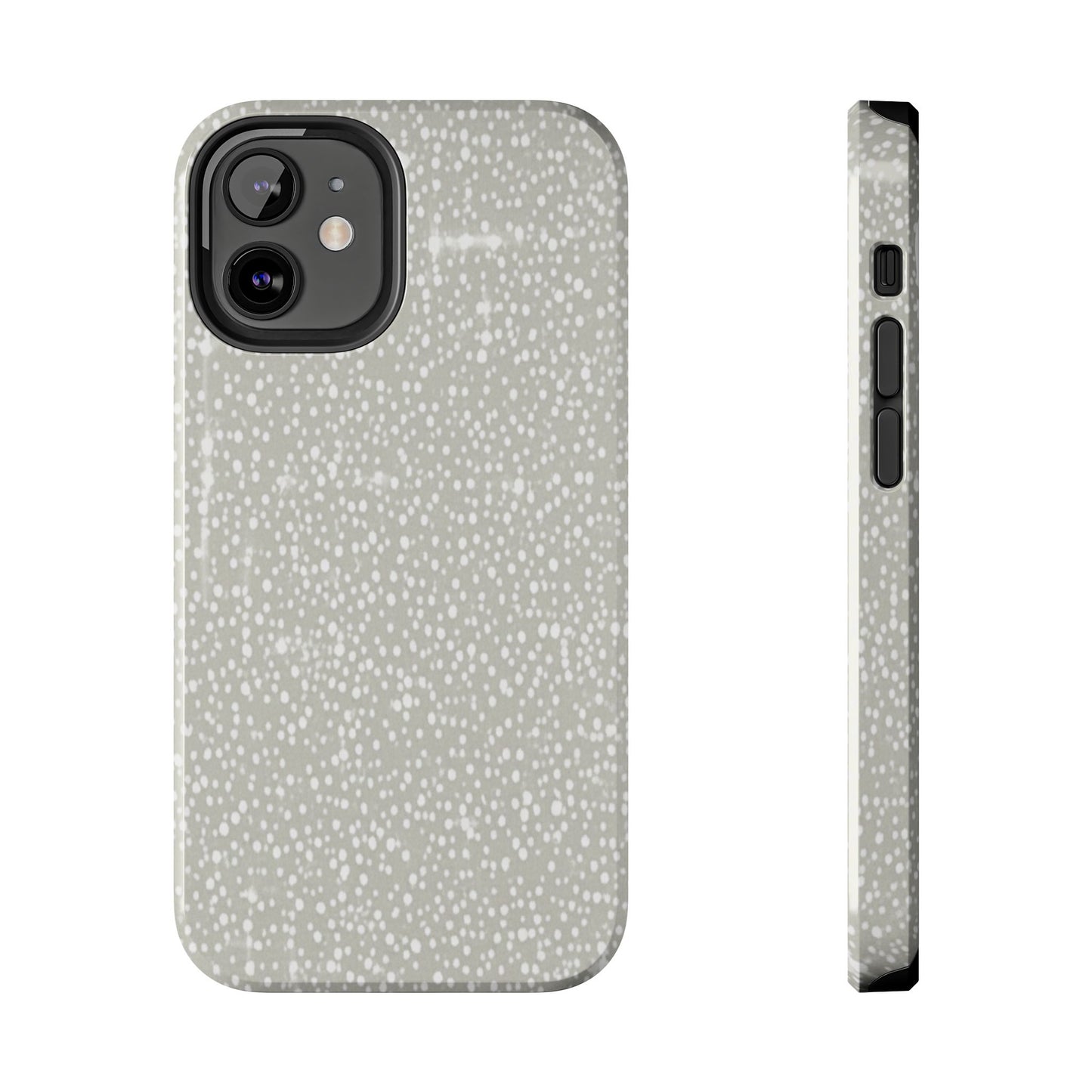 Speckled Gray Tough Phone Case — Protective Shockproof iPhone Cover