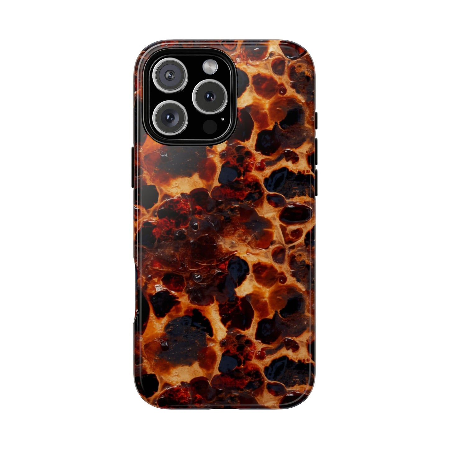 Tortoiseshell Phone Case — Protective iPhone Cover with Classic Amber Pattern